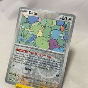 Ditto Rare SV: Scarlet & Violet 151 132/165 NM Reverse Holo